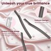 Eyebrow Razor with 12 Blades, Face Razors for Women and Men,Dermaplane Razor for Women Face, Facial Hair Removal for & Eyebrow Hair Removal - Black view 2