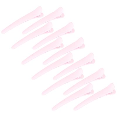 12 Pcs Light Pink Hair Clips for Styling Sectioning, YISSION 3.1 Inch Matte Alligator Hair Clips Hair Barrettes No Crease Duck Billed Hair Clip, Hair Styling Accessories for Women Girls