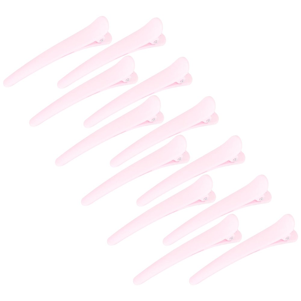 12 Pcs Light Pink Hair Clips for Styling Sectioning, YISSION 3.1 Inch Matte Alligator Hair Clips Hair Barrettes No Crease Duck Billed Hair Clip, Hair Styling Accessories for Women Girls