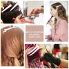 12 Pcs Light Pink Hair Clips for Styling Sectioning, YISSION 3.1 Inch Matte Alligator Hair Clips Hair Barrettes No Crease Duck Billed Hair Clip, Hair Styling Accessories for Women Girls view 3