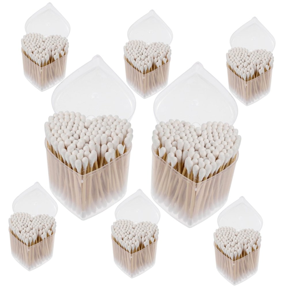 SAFIGLE 1200pcs Swabs Makeup Face Cleaning Cotton Buds of Pointed Swabs for Electronics