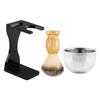 ASAKKURA 1set Shaving Bowl for Men Complete Shaving Brush Kit Stand Bowl for Comfortable Beard Brush Husband Dad Boyfriend view 1