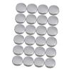 Healvian 24pcs Round Aluminum Cream Containers for Travel Lightweight Storage Jars for Hair Wax Makeup and Ointments for Camping and Trips view 1