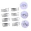Healvian 24pcs Round Aluminum Cream Containers for Travel Lightweight Storage Jars for Hair Wax Makeup and Ointments for Camping and Trips view 3