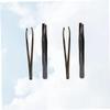 Baluue Eyebrow Clamp Set 4pcs Eyebrow Tweezers Shaper Trimmer Spoolies Makeup Tools view 3