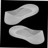 Baluue Full Length Silicone Gel Heel Protectors Fabric Gel Foot Pad Socks for Cracked Foot Pad Relief White EU 34-37 US 4-6.5 UK 2-4 view 3