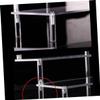 IMIKEYA Acrylic Stepped Display Stand for Toy Models and Cosmetics Desktop Organizer Holder Storage Rack for Items for Showcasing Collections view 4