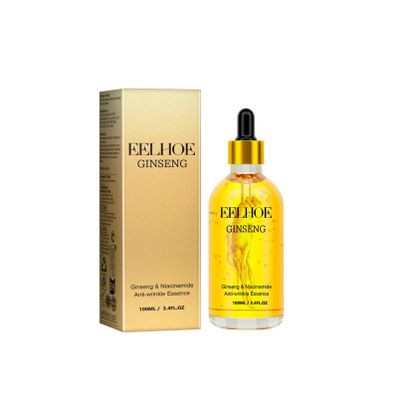 Aislor 1Pc 100ML Ginseng Face Essence for Women & Girls Hydrating Moisturizing Facial Essence Fast Absorbing Refreshing Daily Skin Care Anti-Aging Yellow One Size