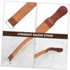 SAFIGLE Beard Apron for Men Razor Strop Knife Sharpening Tool Hair Removal Straight Razor Strop Professional Barber Accessory view 4