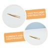 Baluue 2pcs Plated Stainless Tweezers for Eyebrow Trimming Eyelash Extensions Compact Beauty Tools for Women Multi-use Grooming Nippers view 3