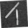 Baluue 2PCS Stainless Steel Nail Files Set Short Long Style Anti-Rust Nail Buffers for Manicure and Pedicure Sturdy Metal Shaping Tools for Home and Salon Use view 3