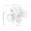 Baluue Wedding Flower Hair Comb Bridal Headpiece Decorative Hair Accessory Flower Side Comb for Women view 2