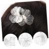 Baluue Wedding Flower Hair Comb Bridal Headpiece Decorative Hair Accessory Flower Side Comb for Women view 3