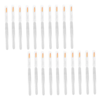 Healeved 20pcs Rod Lip Brushes Portable Disposable Makeup Applicators for Precise Lip Application for Makeup Parties and Travel Sturdy and Convenient