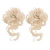 Ipetboom 1pair Wavy Messy Bun Hair Piece Hair Bun Extension for Women Natural-looking Accessory Effortless Updo for Daily Use view 1