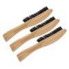 CALLARON 3pcs Natural Boar Bristles Beard Brush for Men Mustache Cleaning Tool Shaving Care Supplies Wooden Handle Massage Random Style view 1
