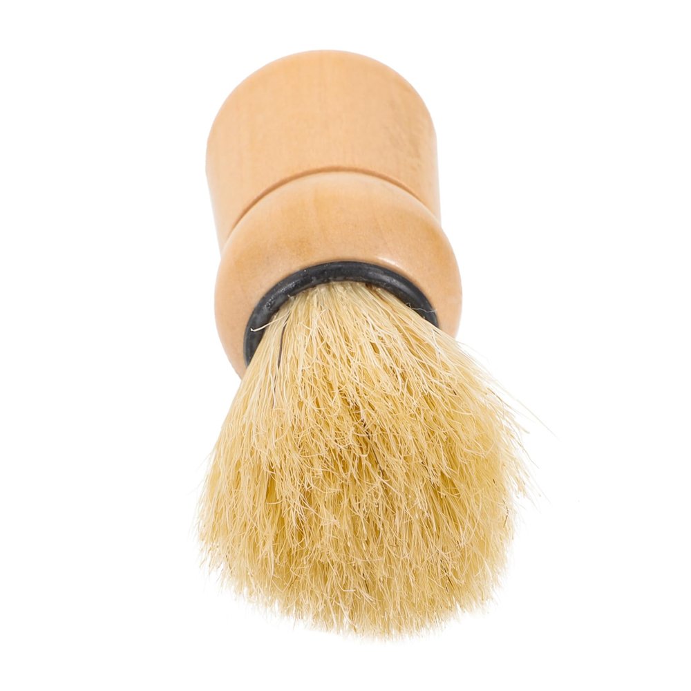 Baluue Portable Beard Brush for Men Boar Bristle Shaving Accessory Salon Quality Shave Brush