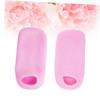 CALLARON 1 Foot Socks Spa Socks for Moisturizing Softening Cracked Skin Pink Yarn view 3
