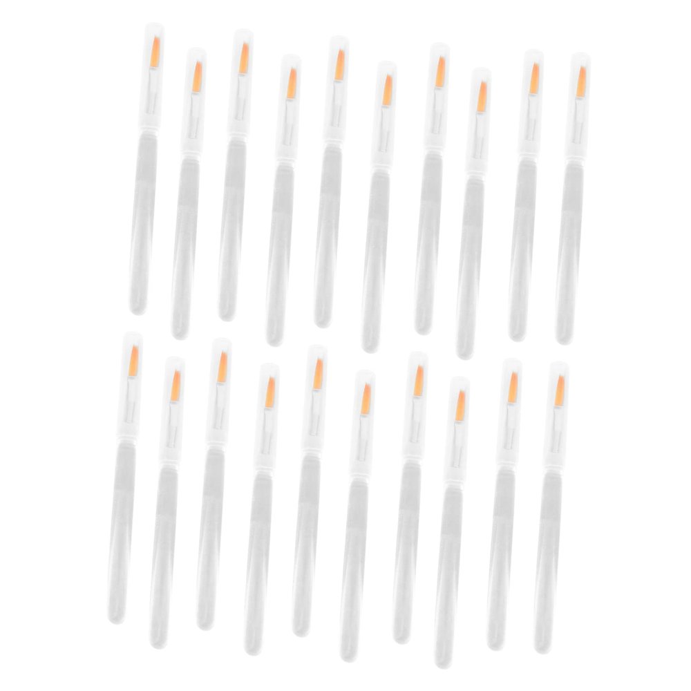 VICASKY Portable Lip Brush Set 20pcs Crystal Lip Film Rods Makeup Kit Perfect for Travel Birthday Present