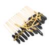 CALLARON Jeweled Hair Comb Alloy Branch Design Handmade Crystal Headpiece for Women Elegant Hair Jewelry for Weddings and Special Occasions view 1
