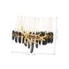 CALLARON Jeweled Hair Comb Alloy Branch Design Handmade Crystal Headpiece for Women Elegant Hair Jewelry for Weddings and Special Occasions view 2