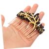 CALLARON Jeweled Hair Comb Alloy Branch Design Handmade Crystal Headpiece for Women Elegant Hair Jewelry for Weddings and Special Occasions view 4