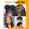 Braid Gel - Extra Hold Lock Gel for Natural Hair, Dreads, Braids, and Retwists Locs, Twist, Braiding for Women and Men,strong Hold Non-greasy Edge Smoother (Black) view 2