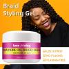 Braid Gel - Extra Hold Lock Gel for Natural Hair, Dreads, Braids, and Retwists Locs, Twist, Braiding for Women and Men,strong Hold Non-greasy Edge Smoother (Black) view 3