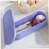 Ipetboom Makeup Brush Cleaner Box Compact Makeup Brush Storage Holder for Travel and Home Use and Drying Holder for Efficient Cleaning and Safe Storage view 2