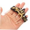Baluue Crystal Hair Comb Alloy Branch Design Handmade Women Hair Accessories for Weddings and Special Events Natural Crystal Bridal Side Comb view 4