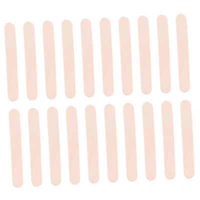 ABOOFAN 200pcs Professional Wax Sticks Hair Removal Applicators Compact Wax Spatulas for Smooth Waxing