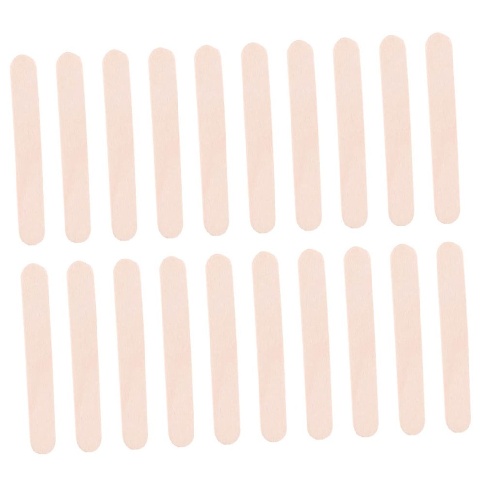 ABOOFAN 200pcs Professional Wax Sticks Hair Removal Applicators Compact Wax Spatulas for Smooth Waxing