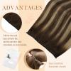 100g 16inch Sunny Hair Beaded in Weft Hair Extensions Color 2/6/2 and Color 4/27/4 Brown Remy Hair view 2