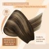 100g 16inch Sunny Hair Beaded in Weft Hair Extensions Color 2/6/2 and Color 4/27/4 Brown Remy Hair view 4