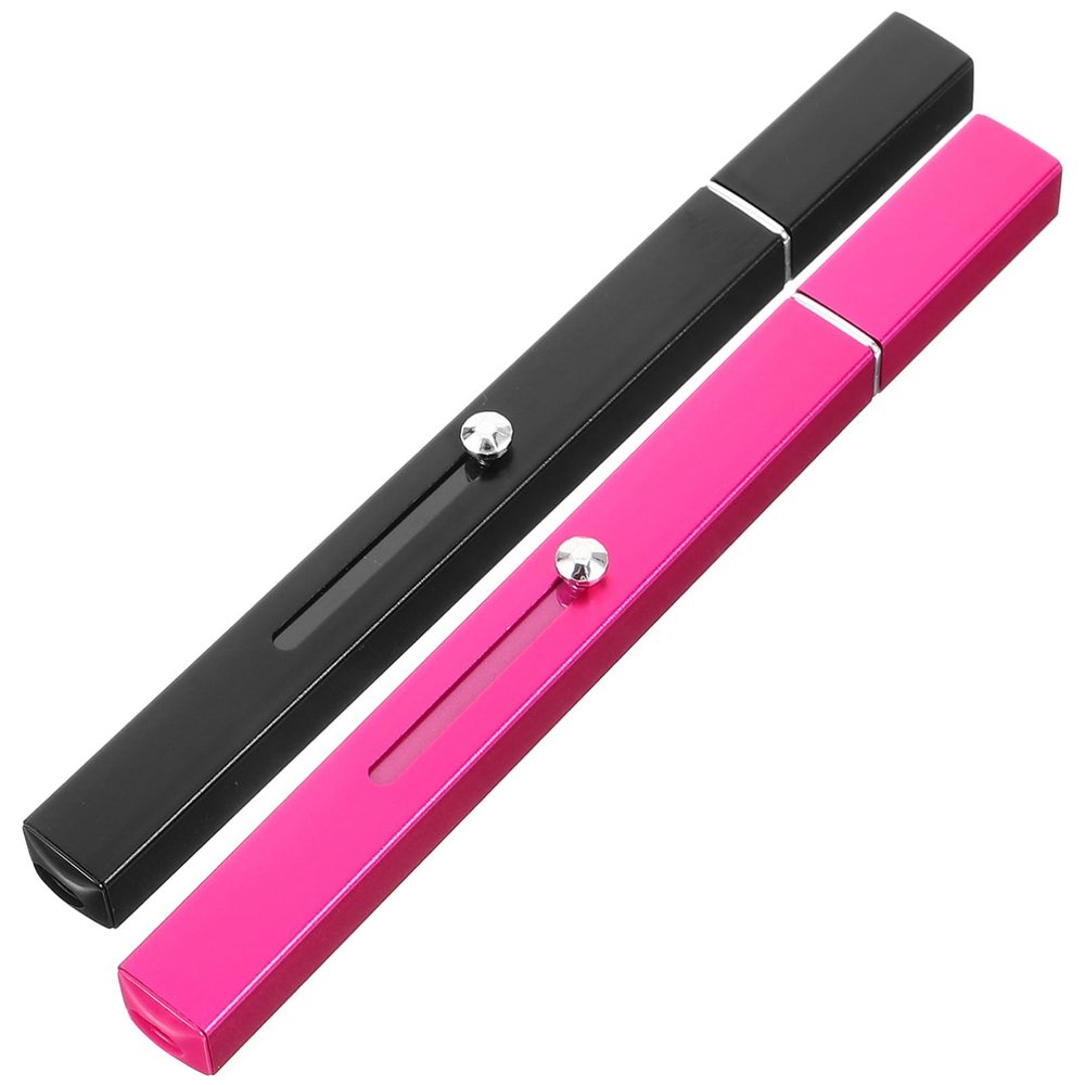 CALLARON 2pcs Dual-ended Lip Brush for Women Retractable Lip Makeup Brush Cap Soft Gentle Lipstick Applicator for Cosmetics Store Home