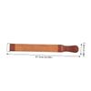 CALLARON Double-Sided Razor Sharpening Strop Tool for Home Use Practical Barber Strop Clips Simple Razor Sharpener Cloth for Hair Removal view 2