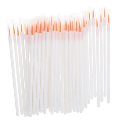 NOLITOY 100pcs Disposable Eyeliner Applicator Brushes Fine Makeup Brushes for Liquid Eyeliner and Lip Liner Lightweight and Easy to Carry for Travel and
