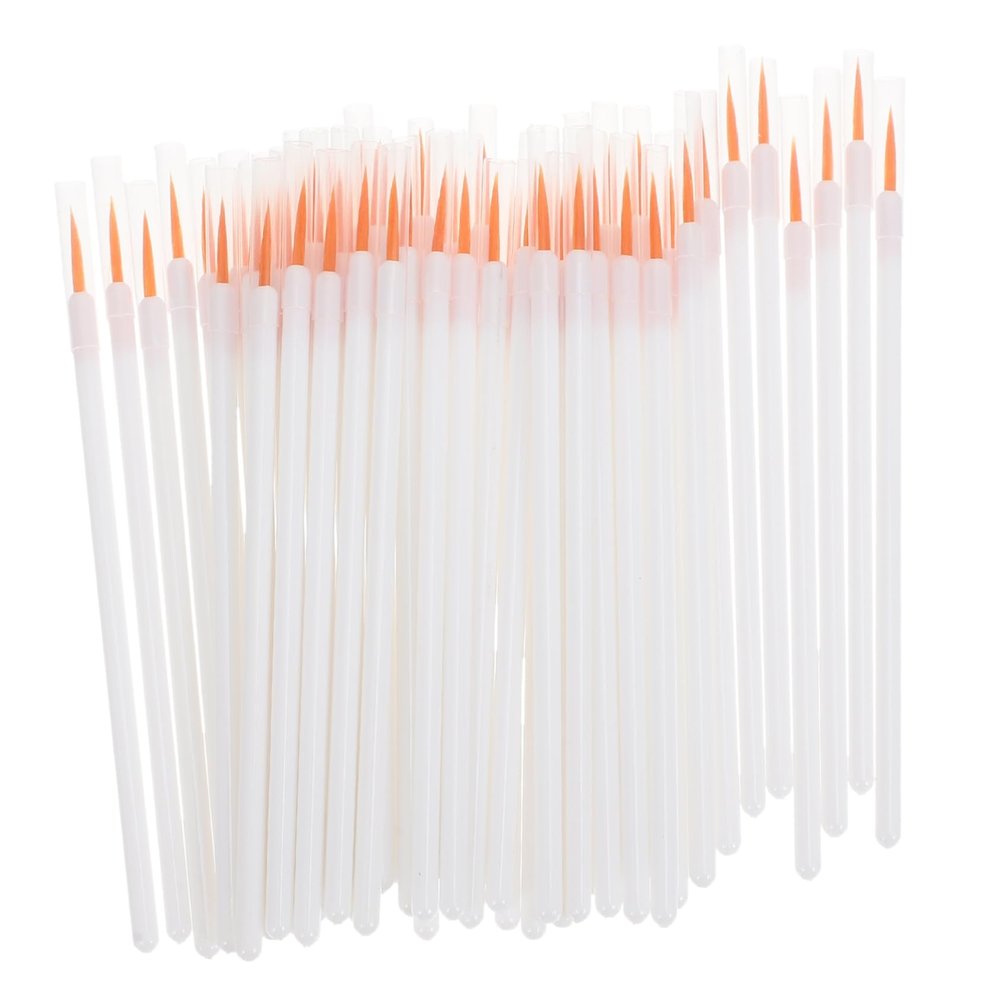 NOLITOY 100pcs Disposable Eyeliner Applicator Brushes Fine Makeup Brushes for Liquid Eyeliner and Lip Liner Lightweight and Easy to Carry for Travel and