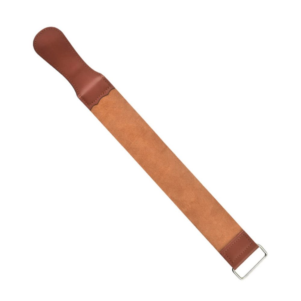 Healeved Convenient Straight Razor Strop Sharpening Tool Double-sided Sharpening Belt for Knife Razor Blade Sharpener