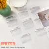 12 Pcs Transparent Plastic Hair Side Combs - Stylish Lightweight Teeth Comb Accessories view 2
