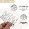 12 Pcs Transparent Plastic Hair Side Combs - Stylish Lightweight Teeth Comb Accessories view 3