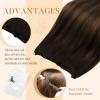 100g 22inch Sunny Hair Beaded Weft Hair Extensions Brown for Women Color 2 and Color 2/6/2 2Packs view 2