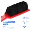 CALLARON Men Beard Brush Vintage Hair Styling and Cleaning Tool Ergonomic Handle for Barbers and Home Use for Detangling and Shaping Beards Compact Design Red view 3