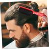 CALLARON Men Beard Brush Vintage Hair Styling and Cleaning Tool Ergonomic Handle for Barbers and Home Use for Detangling and Shaping Beards Compact Design Red view 4