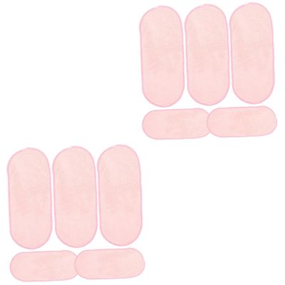 10pcs Reusable Makeup Remover Towels Soft Fleece Face Wash Cloths for Camping Travel and Daily Use Absorbent and Cleansing Pads