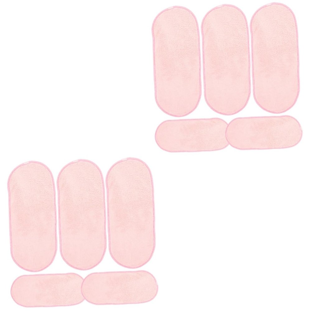 10pcs Reusable Makeup Remover Towels Soft Fleece Face Wash Cloths for Camping Travel and Daily Use Absorbent and Cleansing Pads