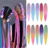 Synthetic 26 Inch Hair Braid Hair Extension Stretched Blonde Twist Hair Bundle T1bpink 26 Inch 1Pcs view 2