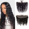 MOOTAFUL HD Lace Frontal 13x6 Transparent Ear to Ear Deep Wave Frontal Human Hair 100% Unprocessed Virgin Lace Closure Human Hair Pre Plucked with Baby Hair 150% Density 12 Inch view 1