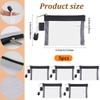 SOFPLATE 5Pcs 3 x 4.5 Inch Mini Mesh Toiletry Bag Mesh Zipper Pouch Cosmetic Case Portable Nylon Makeup Zippered Bag Organizer for Daily Toiletries Purse Beauty Travel Home Office Supplies Black Women view 2