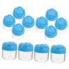 Baluue 12pcs Travel Cosmetic Jars with Lids for Cream Lotion Ointments Durable Rose Flower Design for Home Travel Storage view 1